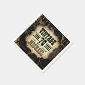 70ste Verjaardag Party  Thema Custom Name Servet (Hoek)