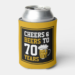 70ste verjaardag Proost & Bieren voor 70 jaar Grap Blikjeskoeler