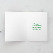 70ste Verjaardag: Rode Digitale Stijl "70" van de Kaart (Binnen)