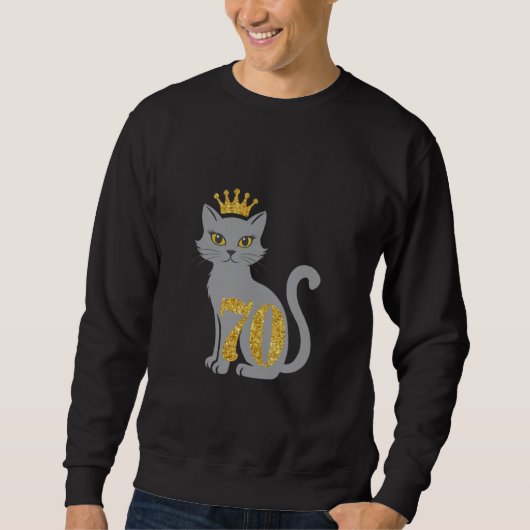 70ste verjaardag Shirt voor Cat Lover (Voorkant)