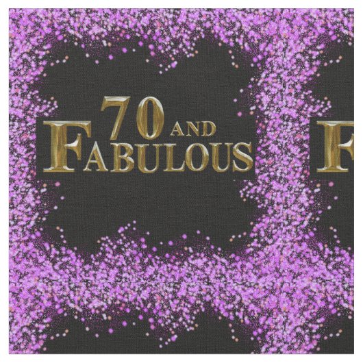 70ste verjaardag  stof (Close Up)