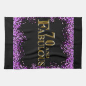 70ste verjaardag theedoek (Horizontaal)