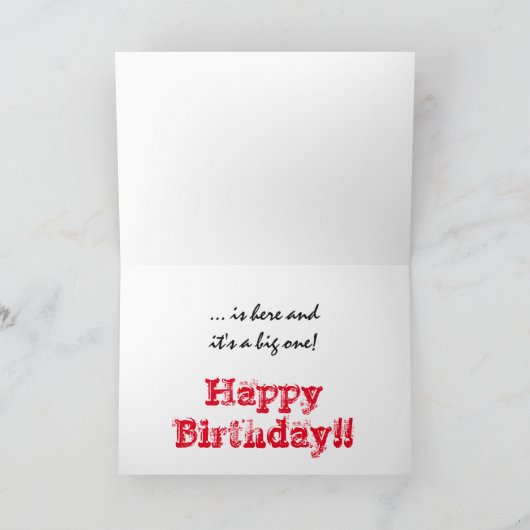 70ste verjaardag, vader, witte, zwarte letters op kaart (Binnen)