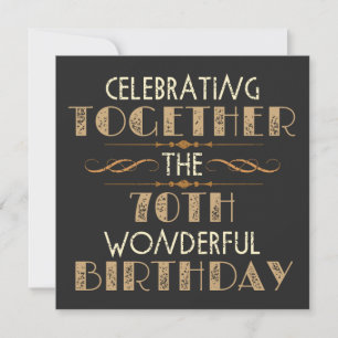 70ste verjaardag vieren save the date