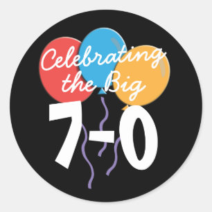 70ste verjaardag Viering van de Grote 70 Stickers