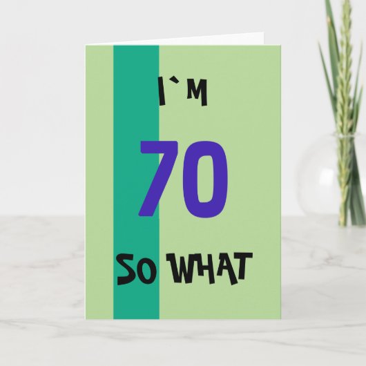 70ste verjaardag voor hem Grappig Kaart (Voorkant)