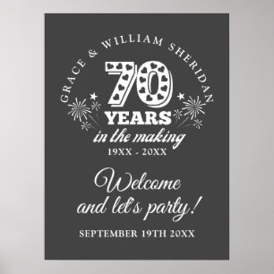 70ste verjaardag Welkomstbord 'In The Making' Poster