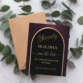 70ste verjaardag zwart bordeauxrood save the date 