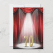70ste verjaardagsfeestje in de kijker kaart (Voorkant)