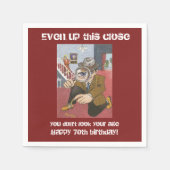 70ste verjaardagsfeestje servetten van DAL (Voorkant)