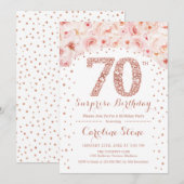 70ste Verrassingsverjaardagsfeestje - White Rose G Kaart (Voorkant / Achterkant)