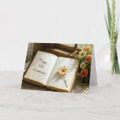 70th Anniversary Open Vintage Journal Kaart (Voorkant)