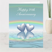 70th Anniversary Platinum Hearts Big Kaart (Voorkant)