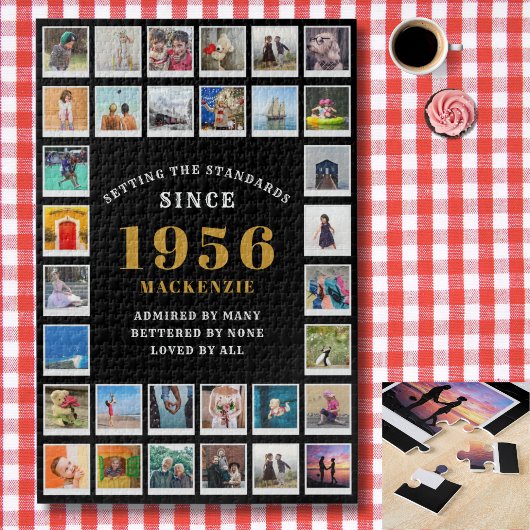 70th Birthday 1956 Family Memories Photo Collage Legpuzzel