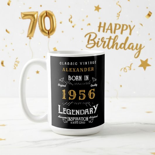 70th Birthday 1956 Legendary Retro Koffiemok