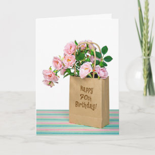 70th Birthday Bag Kaart