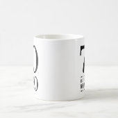 70th Birthday Black 70 is de nieuwe 60 Koffiemok (Center)