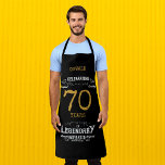 70th Birthday Black Gold Legendary Funny Schort<br><div class="desc">Een gepersonaliseerd elegant 70th Birthday BBQ-schort dat gemakkelijk aan te passen is voor die speciale verjaardagsfeestgelegenheid.</div>