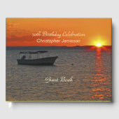 70th Birthday Celebration Gastenboek, Gevist Boot Gastenboek (Voorkant)