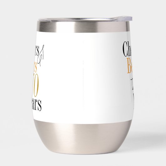 70th Birthday Cheers Beers Party Favor  (Links)