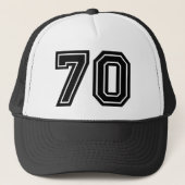 70th Birthday Classic Black Trucker Pet (Voorkant)