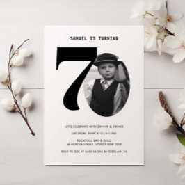  70th Birthday Foto Uitnodiging