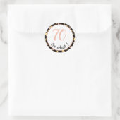 70th Birthday Funny 70 wat Motivatie Ronde Sticker (Tas)