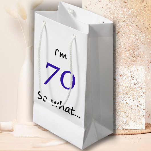 70th Birthday Funny I'm 70 Klein Cadeauzakje