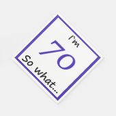 70th Birthday Funny I'm 70 Servetten (Hoek)