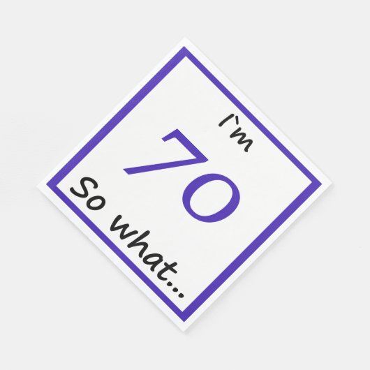 70th Birthday Funny I'm 70 Servetten (Hoek)