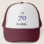 70th Birthday Funny I'm 70 Trucker Pet (Voorkant)
