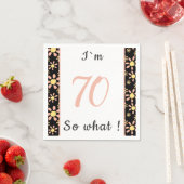 70th Birthday Funny I'm 70 zo Motivatie Servet (Insitu)