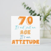 70th Birthday Gag Gift Kaart (Staand voorkant)