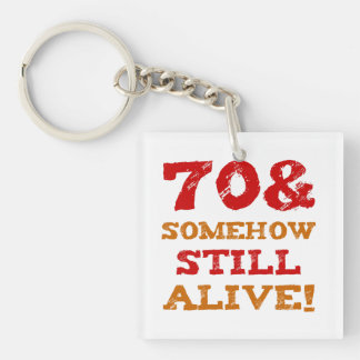 70th Birthday Gag Gift Sleutelhanger