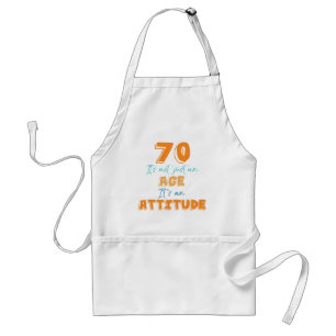 70th Birthday Gag Gift Standaard Schort