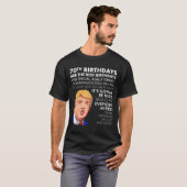 70th Birthday Gift Funny Trump Quote Shirt For Men (Voorkant volledig)