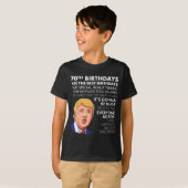 70th Birthday Gift Funny Trump Quote Shirt For Men (Voorkant volledig)