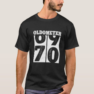 70Th Birthday Gifts Oldometer 69-70 Men Women Funn T-shirt