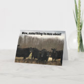 **70th** BIRTHDAY IS IETS MET "MOO ABOUT" Kaart (Voorkant)