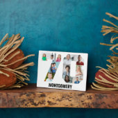 70th Birthday Number 70 Photo Collage 11 Photo Fotoplaat (Zijkant)