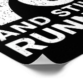 70th Birthday Older Runners Over The Hill 70 Runni Poster (Hoek)