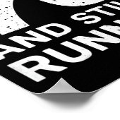 70th Birthday Older Runners Over The Hill 70 Runni Poster (Hoek)