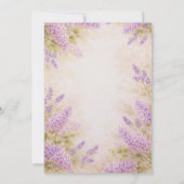 70th Birthday Party - Delightful Tea Party Kaart (Achterkant)