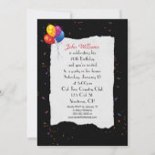 70th Birthday party Invitation Kaart (Achterkant)