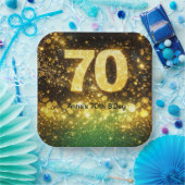 70th Birthday Party  Papieren Bordje (Feest)