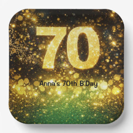 70th Birthday Party  Papieren Bordje