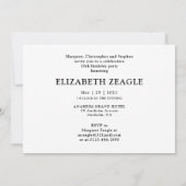 70th Birthday Party Photo Invitation Kaart (Achterkant)