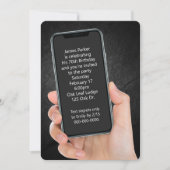 70th Birthday Party Text Message Kaart (Voorkant)