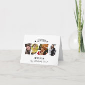 70th birthday Photo Collage established 1956 Bedankkaart (Voorkant)