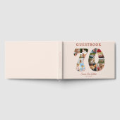 70th Birthday Photo Collage Milestone Guestbook Gastenboek (Volledig)